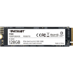 Накопитель SSD  128GB Patriot P300 M.2 2280 PCIe NVMe 3.0 x4 TLC (P300P128GM28) (P300P128GM28)
