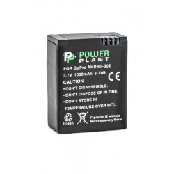 Аккумулятор PowerPlant для GoPro AHDBT-302 1000mAh (DV00DV1398)