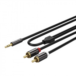 Аудио кабель ORICO 3.5 мм - 2*RCA AM-MRC1-15-BK-BP (CA912728    )