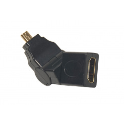 Переходник PowerPlant HDMI AF - micro HDMI AM, 360 градусов (CA910618)
