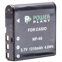 Аккумулятор PowerPlant Casio NP-40 1310mAh (DV00DV1044)