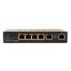 Гигабитный коммутатор для дома и малого офиса Planet GSD-604HP (4-Port 802.3at PoE + 2-Port 10/100/1 (GSD-604HP   )