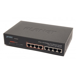 Гигабитный коммутатор для дома и малого офиса Planet GSD-804P-EU (8-Port 10/100/1000Mbps with 4-Port (GSD-804P-EU )