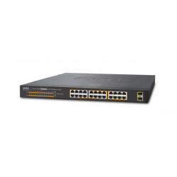 Гигабитный коммутатор 2 уровня Planet GSW-2620HP(24-Port 10/100/1000Mbps 802.3at PoE+) (GSW-2620HP  )