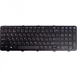Клавиатура для ноутбука HP Probook 450, 450 G1, 455 черный, черный фрейм (KB310743)