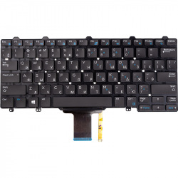 Клавиатура для ноутбука DELL Latitude E5270, E7270 черный, подсветка (KB310775)