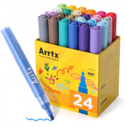 Акриловые маркеры Arrtx 24 цвета (AC-002-24) (LC302222    )