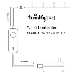 Контролер Twinkly Pro IP65 WiFi IP65, 1-2х250 ламп (TWPRO400WRLP-BEU)