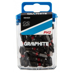 Биті ударні GRAPHITE PH2 x 25 мм, 20 шт. (56H531)