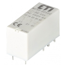 Реле электромеханическое ETI MER2-024 DC 2p  миниатюрное (2473032)