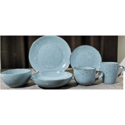 Тарелка десертная Ardesto Bagheria, 19 см, Misty blue, керамика (AR2919BGC)