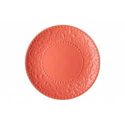 Тарілка десертна Ardesto Olbia, 19 см, Deep orange, кераміка (AR2919OC)