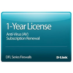 Опцiя D-Link DFL-1660-AV-12-LIC Пiдписка на оновлення сигнатур антивіруса, 12місяців (DFL-1660-AV-12-LIC)