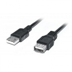 Кабель REAL-EL Pro USB2.0 AM-AF 3M чорний (EL123500029)