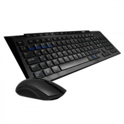 Комплект (клавіатура, мишка) Rapoo 8200M Wireless Black (8200M Black)