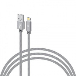 Кабель Intaleo CBGNYL1 USB-Lightning 1м Grey (1283126477652) (1283126477652)