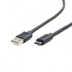 Кабель REAL-EL USB2.0 AM-Type C 1m, чорний (EL123500016)