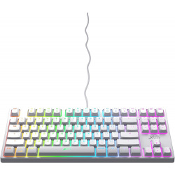 Ігрова клавіатура Xtrfy K4 TKL RGB Kailh Red Ukr-Ru, White (XG-K4-RGB-TKL-WH-R-UKR)