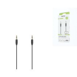 Кабель Hama 3.5 mm Jack - 3.5 mm Jack Stereo Gold 1.5 m Black (00205118)