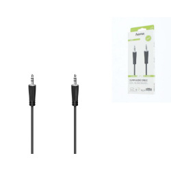 Кабель Hama 3.5 mm Jack - 3.5 mm Jack Stereo 1.5 m Black (00205262)