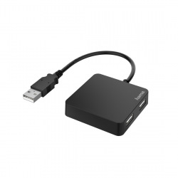 USB-хаб Hama 4 Ports USB 2.0 Black (00200121)