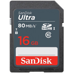 Карта пам’яті SanDisk 16GB SDHC C10 UHS-I R80MB/s Ultra Lite (SDSDUNS-016G-GN3IN)