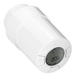 Термоголовка Danfoss Living Connect, сумісна тількі з Danfoss Link, 2 x AA, 3V, біла (014G0002)