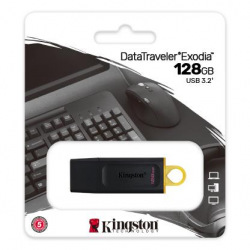 Флеш пам’ять USB 3.2 Gen1 DataTraveler Exodia (Bla ck + Yellow) DTX/128GB (DTX/128GB)