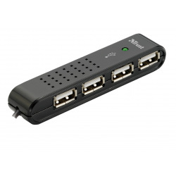 USB-хаб Trust Vecco 4 Port USB 2.0 Mini Hub - black (14591_TRUST)