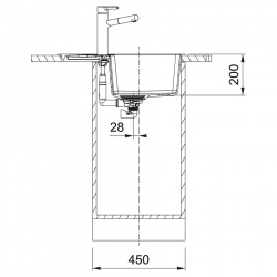 Кухонные мойки Franke Centro CNG 611-62/114.0630.423/ фрагранит/780х500х20/ оникс (114.0630.423)