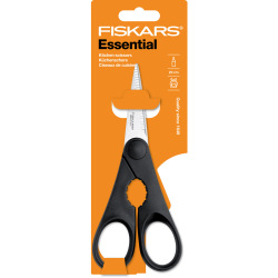 Ножницы кухонные Fiskars Essential с открывашкой для бутылок (1023820)