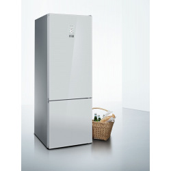 Холодильник Siemens KG56NLW30N с нижней морозильной камерой -193x70/NoFrost/505 л/диспл/А++/белый (KG56NLW30N)