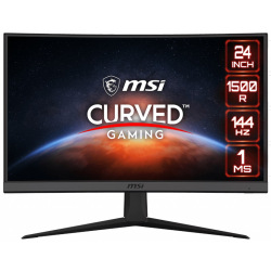 Монітор LCD 23.3" MSI Optix G24C6, 2*HDMI, DP, Earphone out,VA, 1920x1080, CURVED, 144Hz, 1ms, DCI-P3 92%, FreeSync (OPTIX_G24C6