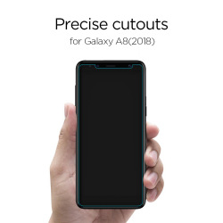 Захисне скло Spigen для Galaxy A8 (2018) Glass "Glas.tR SLIM HD" (1Pack)