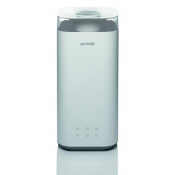 Зволожувач повітря Gorenje H50W/ 5 л/ 20 м2/ультразвуковий/ LEDдисплей/автовідключення/холодна пара/білий (H50W)