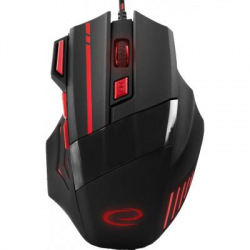 Мышка  проводная Mouse MX201 WOLF Red (EGM201R)