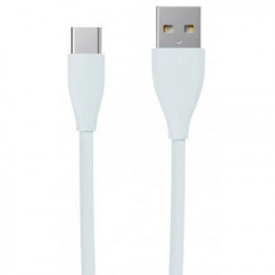 Кабель Maxxter USB-USB Type-C 1м ментолово-сірий преміум (UB-C-USB-01MG) (UB-C-USB-01MG)