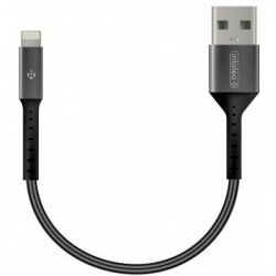 Кабель Intaleo CB0 USB-Lightning 0.2м Black/Grey (1283126495618) (1283126495618)