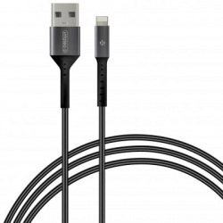 Кабель Intaleo CB0 USB-Lightning 1.2м Black/Grey (1283126495625) (1283126495625)