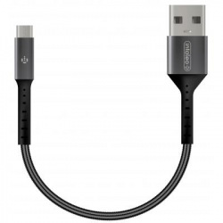 Кабель Intaleo CB0 USB-microUSB 0.2м Black/Grey (1283126495632) (1283126495632)
