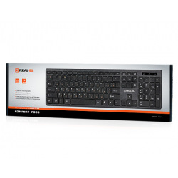 Клавіатура REAL-EL Comfort 7080 Black USB (EL123100007)