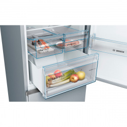 Холодильник Siemens KG39NVL316 с нижней морозильной камерой - 203x60x66/366 л/No-Frost/inv/А++/нерж. сталь (KG39NVL316)