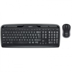 Комплект клавиатура и мышка Logitech Cordless Desktop MK330 Ru, (920-003995)