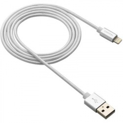 Кабель Canyon USB - Lightning 0.96м, White (CNS-MFIC3PW) в обплетеннi (CNS-MFIC3PW)
