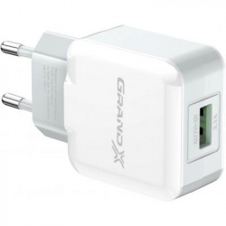 Мережевий зарядний пристрій Grand-X (1xUSB 2.1A) White (CH-03W) (CH-03W)