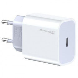 Мережевий зарядний пристрій Grand-X (1xUSB-C 20W) QC4.0, PD 3.0, FCP, AFC White (CH-770) (CH-770)