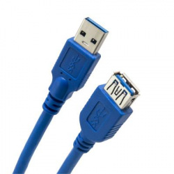 Кабель Extradigital (KBU1632) USB 3.0 AM - AF, 1.5м, Blue (KBU1632)