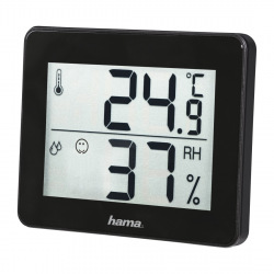 Термометр/гигрометр Hama TH-130  Black (00186361)