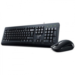 Комплект клавиатура и мышка проводной USB Black UKR KM-160 (31330001419)