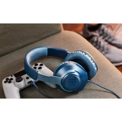 Гарнiтура JBL Quantum 100 Blue (JBLQUANTUM100BLU) (JBLQUANTUM100BLU)